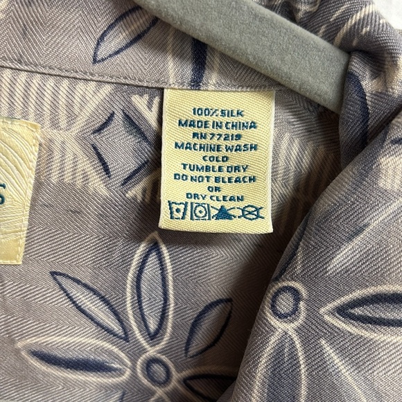 Feiss Men's Hawaiian Short Sleeve Button Down Shirt 100% Silk Size XXL - Picture 3 of 14